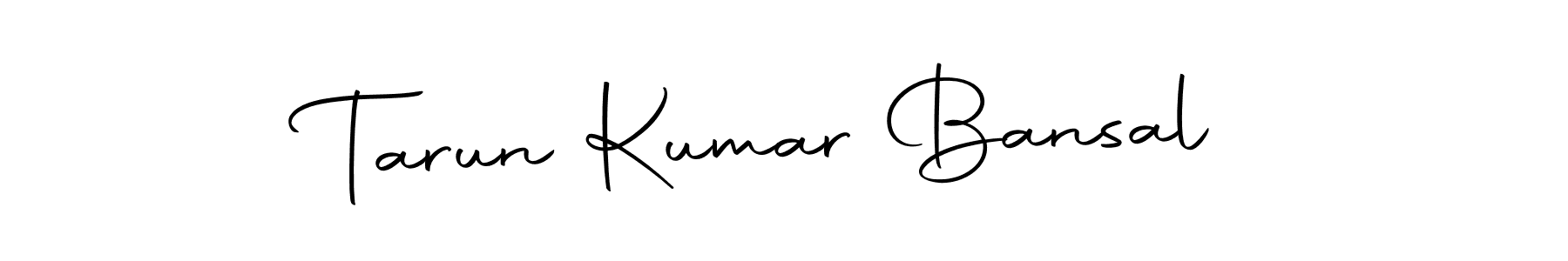 Create a beautiful signature design for name Tarun Kumar Bansal. With this signature (Autography-DOLnW) fonts, you can make a handwritten signature for free. Tarun Kumar Bansal signature style 10 images and pictures png