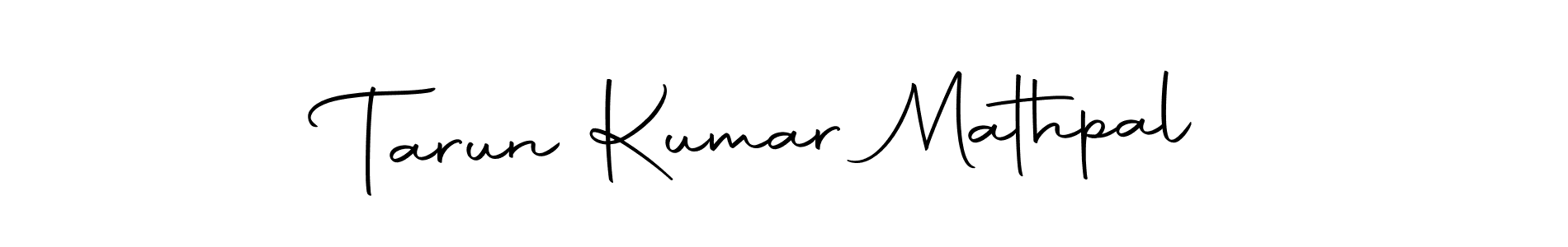 Make a short Tarun Kumar Mathpal signature style. Manage your documents anywhere anytime using Autography-DOLnW. Create and add eSignatures, submit forms, share and send files easily. Tarun Kumar Mathpal signature style 10 images and pictures png