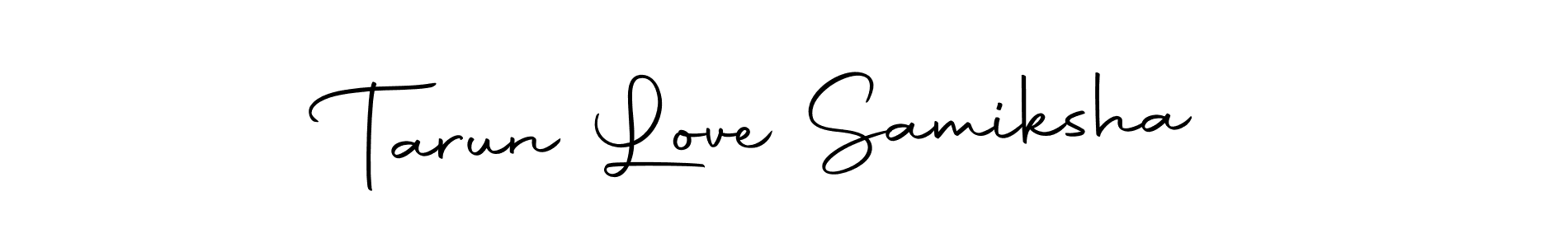 Design your own signature with our free online signature maker. With this signature software, you can create a handwritten (Autography-DOLnW) signature for name Tarun Love Samiksha. Tarun Love Samiksha signature style 10 images and pictures png