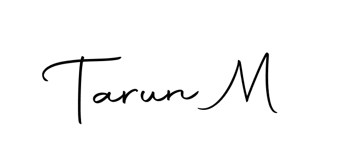 Similarly Autography-DOLnW is the best handwritten signature design. Signature creator online .You can use it as an online autograph creator for name Tarun M. Tarun M signature style 10 images and pictures png