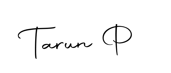 Make a beautiful signature design for name Tarun P. With this signature (Autography-DOLnW) style, you can create a handwritten signature for free. Tarun P signature style 10 images and pictures png