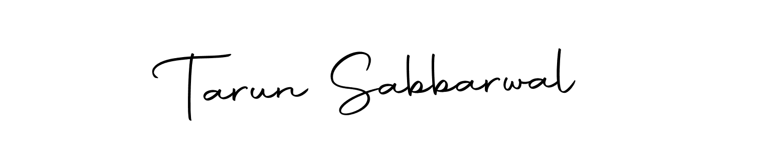 Create a beautiful signature design for name Tarun Sabbarwal. With this signature (Autography-DOLnW) fonts, you can make a handwritten signature for free. Tarun Sabbarwal signature style 10 images and pictures png