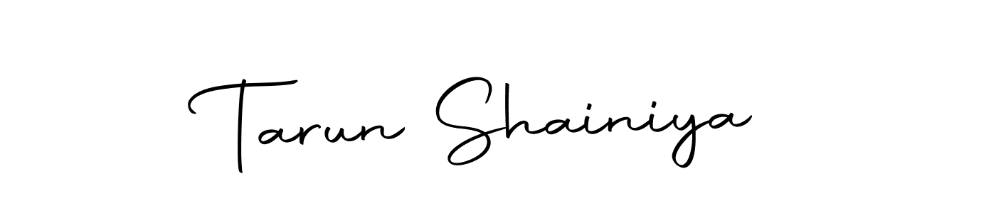 Create a beautiful signature design for name Tarun Shainiya. With this signature (Autography-DOLnW) fonts, you can make a handwritten signature for free. Tarun Shainiya signature style 10 images and pictures png