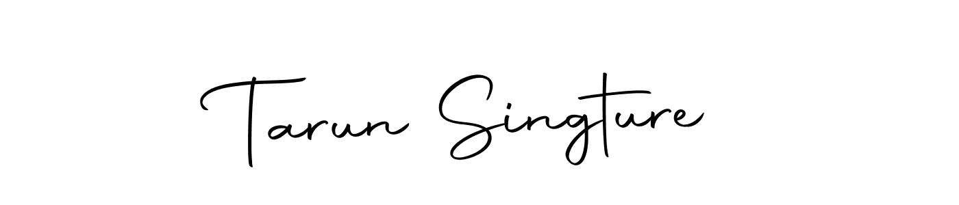 How to make Tarun Singture name signature. Use Autography-DOLnW style for creating short signs online. This is the latest handwritten sign. Tarun Singture signature style 10 images and pictures png
