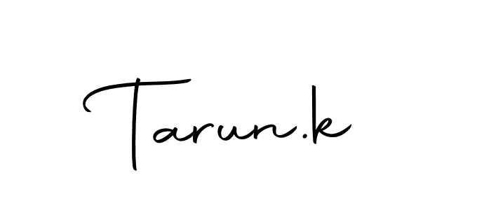 Similarly Autography-DOLnW is the best handwritten signature design. Signature creator online .You can use it as an online autograph creator for name Tarun.k. Tarun.k signature style 10 images and pictures png