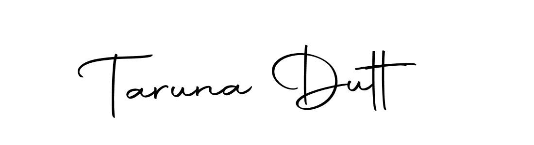 You should practise on your own different ways (Autography-DOLnW) to write your name (Taruna Dutt) in signature. don't let someone else do it for you. Taruna Dutt signature style 10 images and pictures png