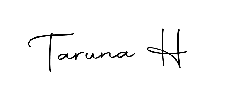 Make a beautiful signature design for name Taruna H. Use this online signature maker to create a handwritten signature for free. Taruna H signature style 10 images and pictures png