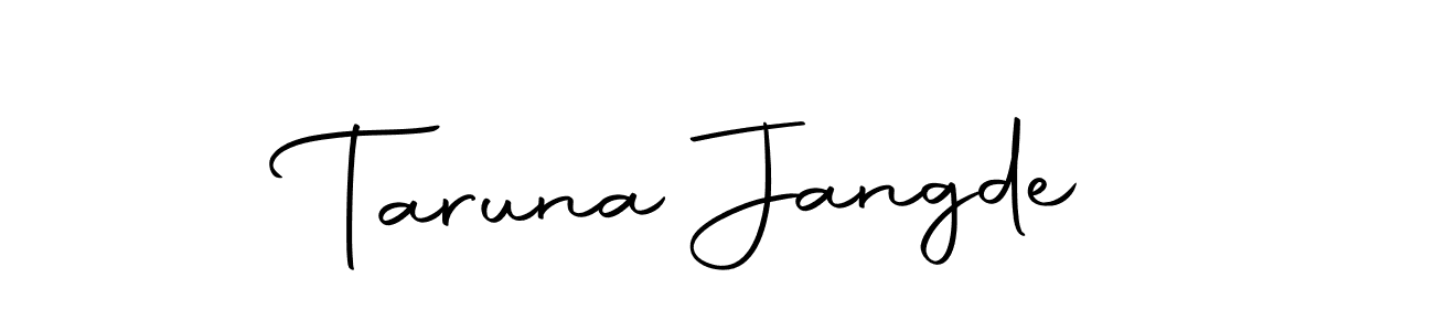 Use a signature maker to create a handwritten signature online. With this signature software, you can design (Autography-DOLnW) your own signature for name Taruna Jangde. Taruna Jangde signature style 10 images and pictures png