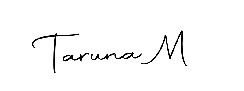 Make a beautiful signature design for name Taruna M. With this signature (Autography-DOLnW) style, you can create a handwritten signature for free. Taruna M signature style 10 images and pictures png