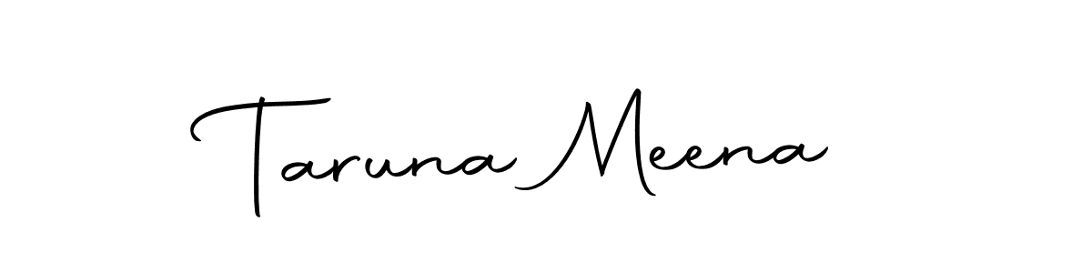 Taruna Meena stylish signature style. Best Handwritten Sign (Autography-DOLnW) for my name. Handwritten Signature Collection Ideas for my name Taruna Meena. Taruna Meena signature style 10 images and pictures png