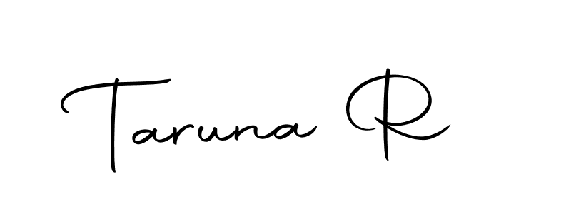 The best way (Autography-DOLnW) to make a short signature is to pick only two or three words in your name. The name Taruna R include a total of six letters. For converting this name. Taruna R signature style 10 images and pictures png