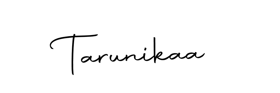 Make a beautiful signature design for name Tarunikaa. With this signature (Autography-DOLnW) style, you can create a handwritten signature for free. Tarunikaa signature style 10 images and pictures png
