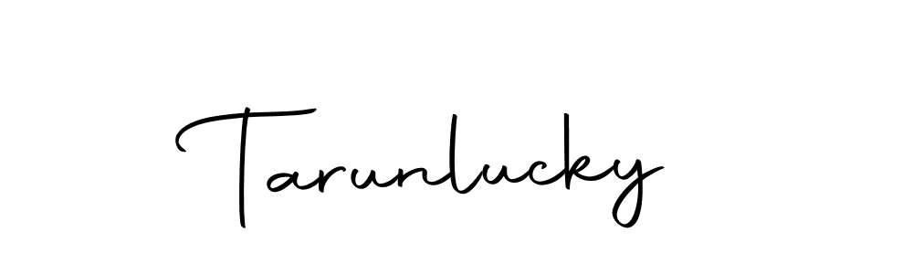 if you are searching for the best signature style for your name Tarunlucky. so please give up your signature search. here we have designed multiple signature styles  using Autography-DOLnW. Tarunlucky signature style 10 images and pictures png