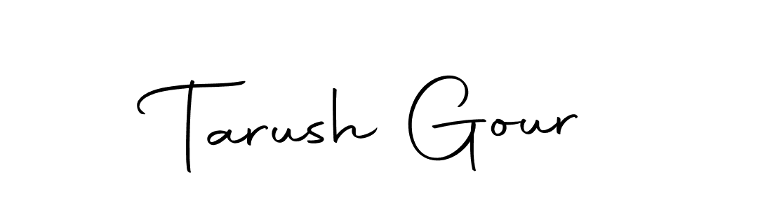 The best way (Autography-DOLnW) to make a short signature is to pick only two or three words in your name. The name Tarush Gour include a total of six letters. For converting this name. Tarush Gour signature style 10 images and pictures png