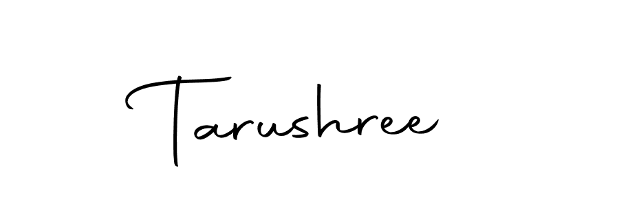 Use a signature maker to create a handwritten signature online. With this signature software, you can design (Autography-DOLnW) your own signature for name Tarushree. Tarushree signature style 10 images and pictures png