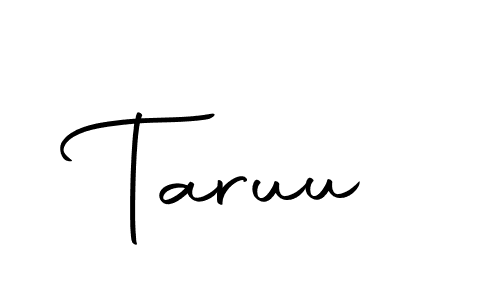 Design your own signature with our free online signature maker. With this signature software, you can create a handwritten (Autography-DOLnW) signature for name Taruu. Taruu signature style 10 images and pictures png