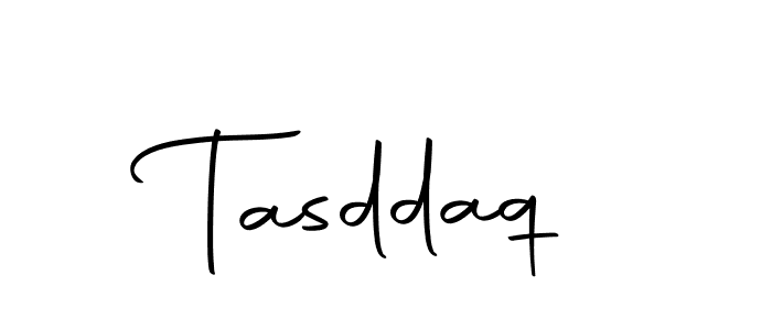 Design your own signature with our free online signature maker. With this signature software, you can create a handwritten (Autography-DOLnW) signature for name Tasddaq. Tasddaq signature style 10 images and pictures png