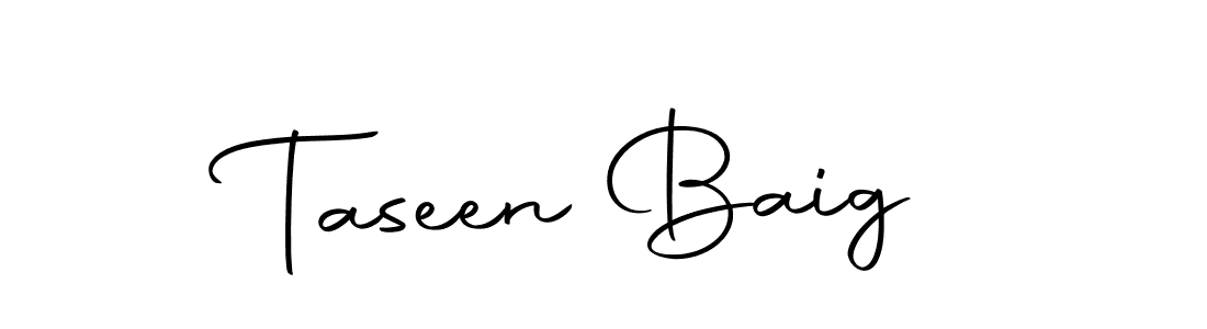 Use a signature maker to create a handwritten signature online. With this signature software, you can design (Autography-DOLnW) your own signature for name Taseen Baig. Taseen Baig signature style 10 images and pictures png