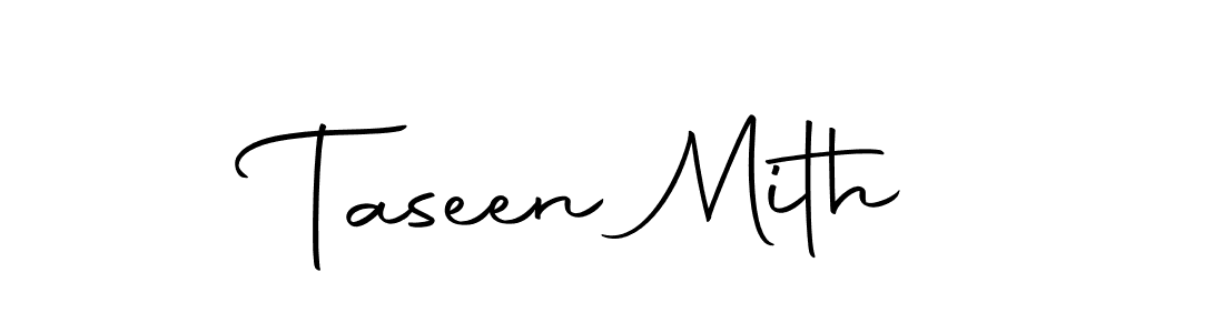 How to make Taseen Mith name signature. Use Autography-DOLnW style for creating short signs online. This is the latest handwritten sign. Taseen Mith signature style 10 images and pictures png