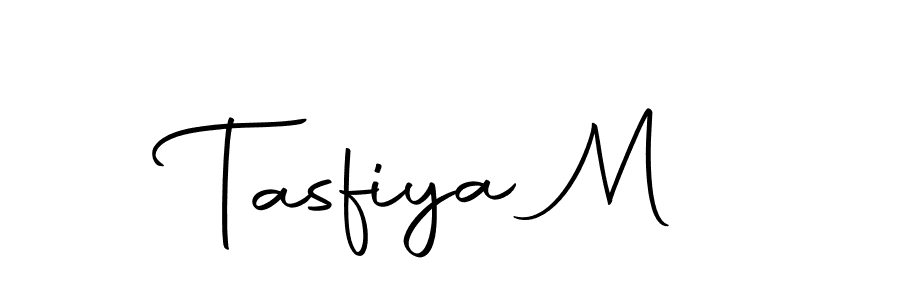 Create a beautiful signature design for name Tasfiya M. With this signature (Autography-DOLnW) fonts, you can make a handwritten signature for free. Tasfiya M signature style 10 images and pictures png