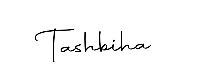 Use a signature maker to create a handwritten signature online. With this signature software, you can design (Autography-DOLnW) your own signature for name Tashbiha. Tashbiha signature style 10 images and pictures png