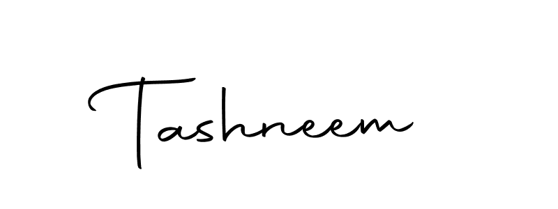 Use a signature maker to create a handwritten signature online. With this signature software, you can design (Autography-DOLnW) your own signature for name Tashneem. Tashneem signature style 10 images and pictures png