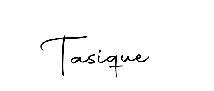 Design your own signature with our free online signature maker. With this signature software, you can create a handwritten (Autography-DOLnW) signature for name Tasique. Tasique signature style 10 images and pictures png