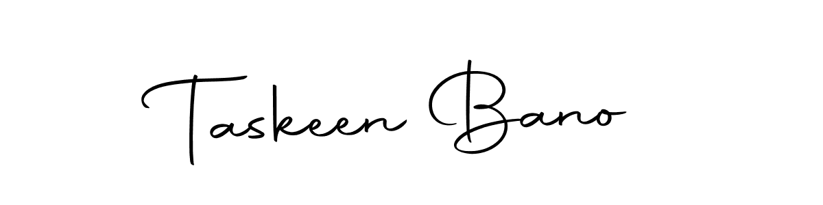 How to make Taskeen Bano signature? Autography-DOLnW is a professional autograph style. Create handwritten signature for Taskeen Bano name. Taskeen Bano signature style 10 images and pictures png