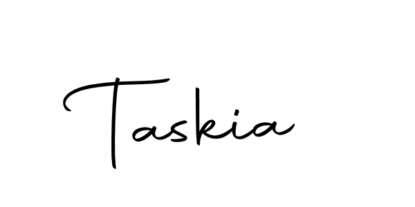 You should practise on your own different ways (Autography-DOLnW) to write your name (Taskia) in signature. don't let someone else do it for you. Taskia signature style 10 images and pictures png