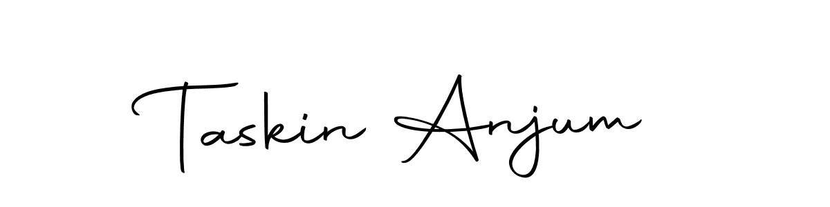 Make a short Taskin Anjum signature style. Manage your documents anywhere anytime using Autography-DOLnW. Create and add eSignatures, submit forms, share and send files easily. Taskin Anjum signature style 10 images and pictures png