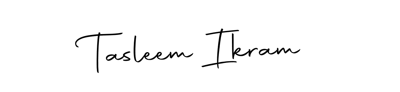 Make a beautiful signature design for name Tasleem Ikram. Use this online signature maker to create a handwritten signature for free. Tasleem Ikram signature style 10 images and pictures png