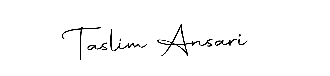 Make a beautiful signature design for name Taslim Ansari. With this signature (Autography-DOLnW) style, you can create a handwritten signature for free. Taslim Ansari signature style 10 images and pictures png
