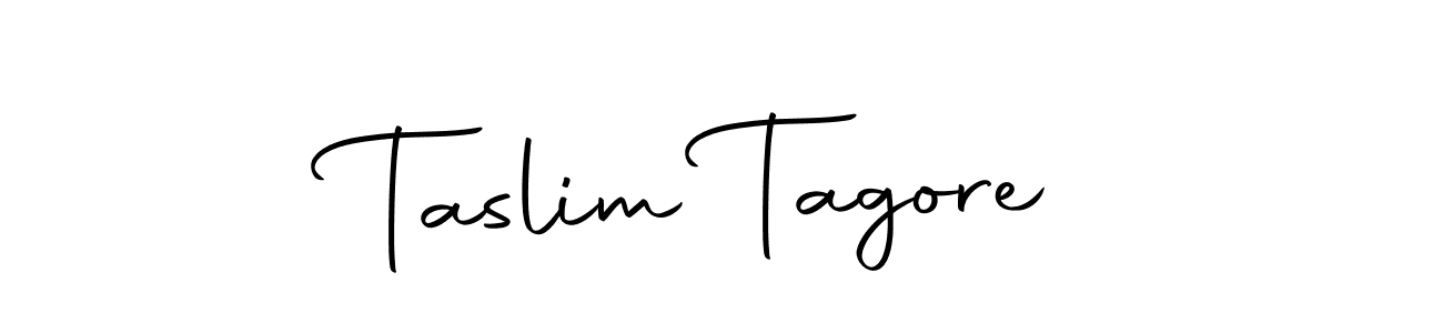 Design your own signature with our free online signature maker. With this signature software, you can create a handwritten (Autography-DOLnW) signature for name Taslim Tagore. Taslim Tagore signature style 10 images and pictures png
