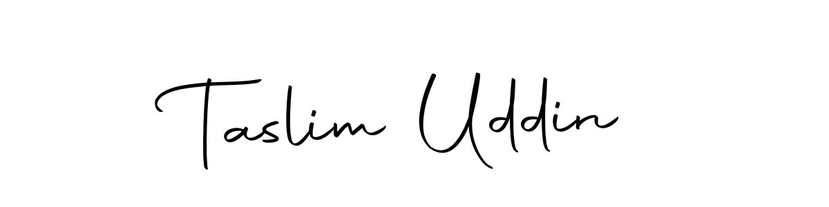 How to make Taslim Uddin signature? Autography-DOLnW is a professional autograph style. Create handwritten signature for Taslim Uddin name. Taslim Uddin signature style 10 images and pictures png