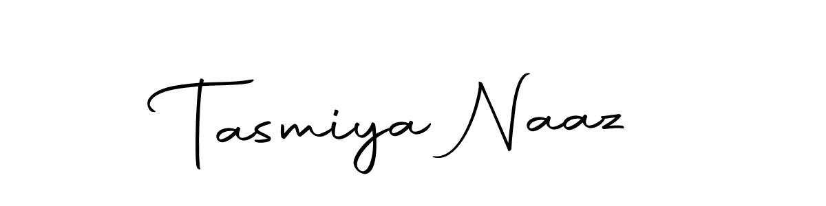 How to make Tasmiya Naaz name signature. Use Autography-DOLnW style for creating short signs online. This is the latest handwritten sign. Tasmiya Naaz signature style 10 images and pictures png