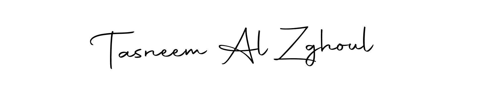 Create a beautiful signature design for name Tasneem Al Zghoul. With this signature (Autography-DOLnW) fonts, you can make a handwritten signature for free. Tasneem Al Zghoul signature style 10 images and pictures png