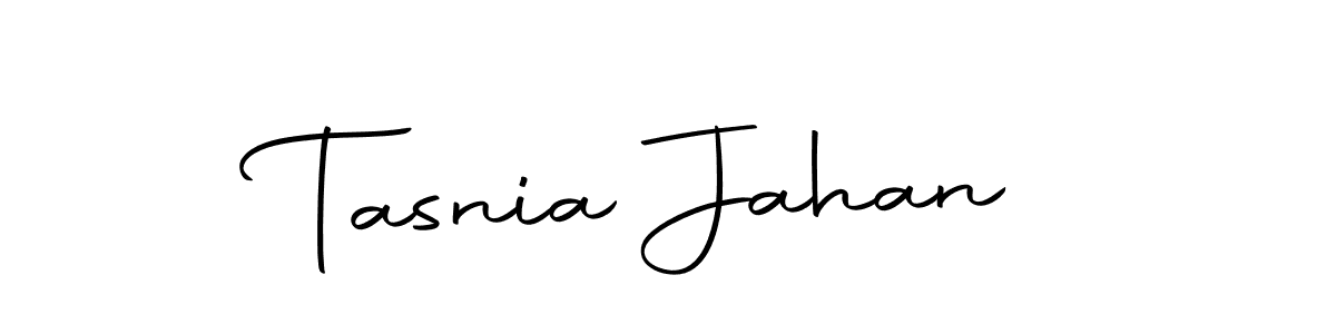 Create a beautiful signature design for name Tasnia Jahan. With this signature (Autography-DOLnW) fonts, you can make a handwritten signature for free. Tasnia Jahan signature style 10 images and pictures png