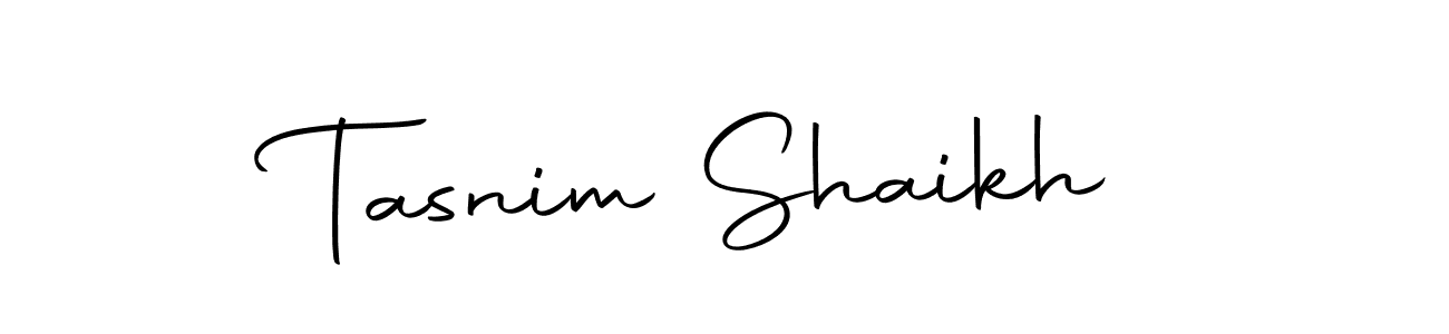 How to make Tasnim Shaikh name signature. Use Autography-DOLnW style for creating short signs online. This is the latest handwritten sign. Tasnim Shaikh signature style 10 images and pictures png