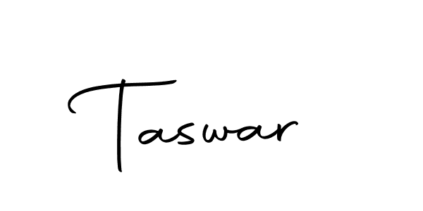 The best way (Autography-DOLnW) to make a short signature is to pick only two or three words in your name. The name Taswar include a total of six letters. For converting this name. Taswar signature style 10 images and pictures png