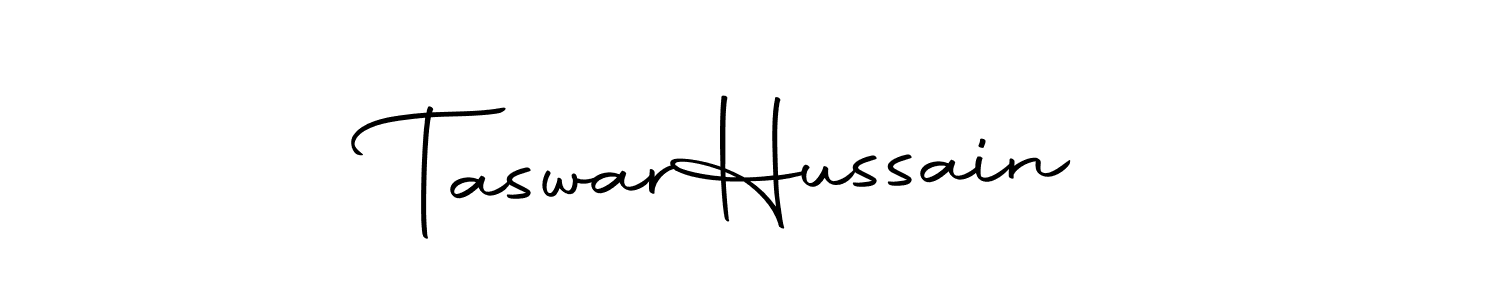 Taswar  Hussain stylish signature style. Best Handwritten Sign (Autography-DOLnW) for my name. Handwritten Signature Collection Ideas for my name Taswar  Hussain. Taswar  Hussain signature style 10 images and pictures png