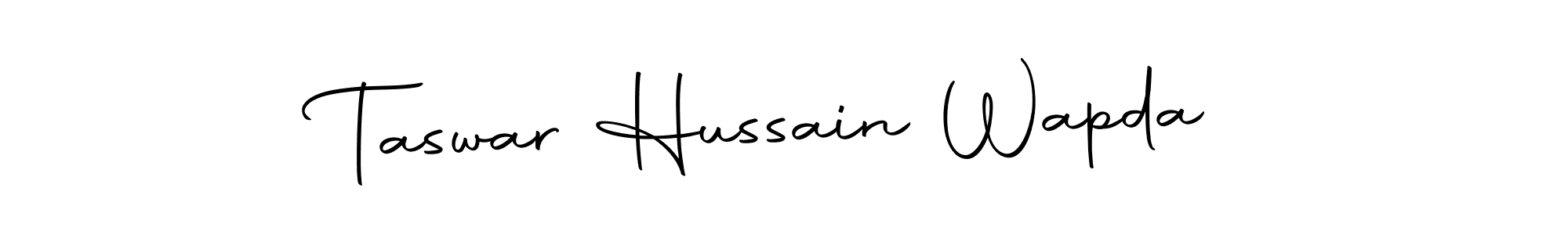 You can use this online signature creator to create a handwritten signature for the name Taswar Hussain Wapda. This is the best online autograph maker. Taswar Hussain Wapda signature style 10 images and pictures png