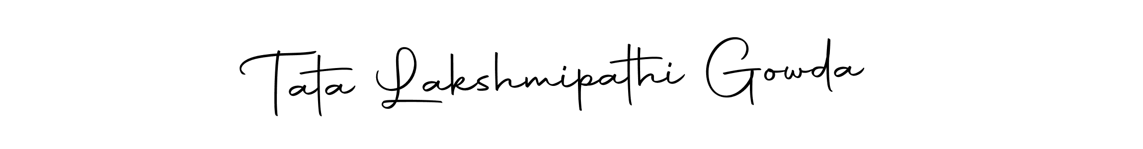 Make a short Tata Lakshmipathi Gowda signature style. Manage your documents anywhere anytime using Autography-DOLnW. Create and add eSignatures, submit forms, share and send files easily. Tata Lakshmipathi Gowda signature style 10 images and pictures png