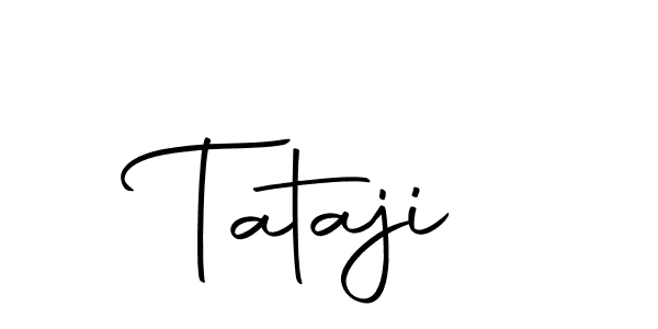 Design your own signature with our free online signature maker. With this signature software, you can create a handwritten (Autography-DOLnW) signature for name Tataji. Tataji signature style 10 images and pictures png