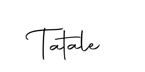 The best way (Autography-DOLnW) to make a short signature is to pick only two or three words in your name. The name Tatale include a total of six letters. For converting this name. Tatale signature style 10 images and pictures png
