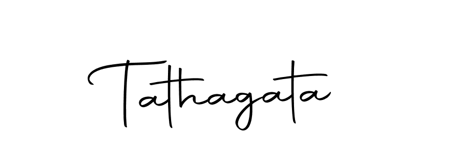 Design your own signature with our free online signature maker. With this signature software, you can create a handwritten (Autography-DOLnW) signature for name Tathagata. Tathagata signature style 10 images and pictures png