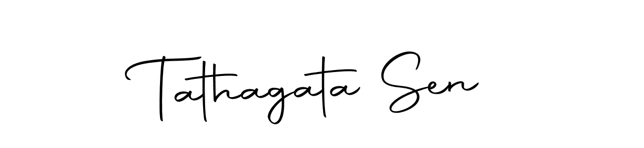 You should practise on your own different ways (Autography-DOLnW) to write your name (Tathagata Sen) in signature. don't let someone else do it for you. Tathagata Sen signature style 10 images and pictures png