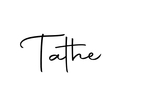 Make a beautiful signature design for name Tathe. Use this online signature maker to create a handwritten signature for free. Tathe signature style 10 images and pictures png