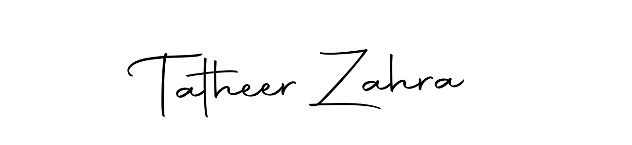 The best way (Autography-DOLnW) to make a short signature is to pick only two or three words in your name. The name Tatheer Zahra include a total of six letters. For converting this name. Tatheer Zahra signature style 10 images and pictures png