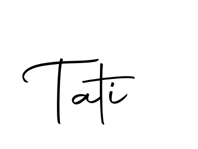 The best way (Autography-DOLnW) to make a short signature is to pick only two or three words in your name. The name Tati include a total of six letters. For converting this name. Tati signature style 10 images and pictures png