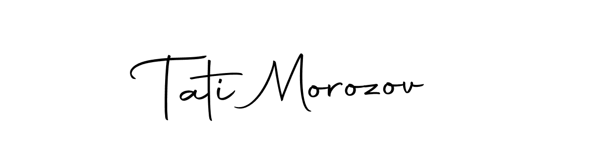 if you are searching for the best signature style for your name Tati Morozov. so please give up your signature search. here we have designed multiple signature styles  using Autography-DOLnW. Tati Morozov signature style 10 images and pictures png